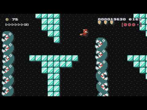 2-2 Lair of the Ice Chompers by Farts R Us - Super Mario Maker - No Commentary 1bm