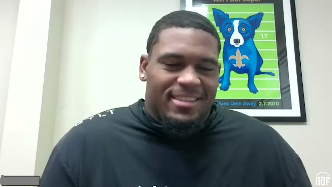 Saints LT Kelvin Banks on locker room bond, Kellen Moore as a players' coach, Shough, development