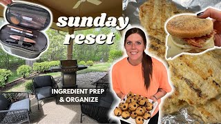 Sunday RESET | Ingredient/Meal Prep, Organize | Staying on Track With Weight Loss | Muffins, Burgers