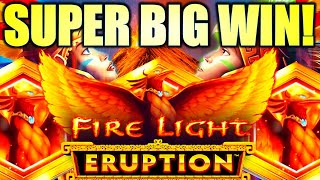 ★SUPER BIG WIN!★ THIS GAME WAS HOT!! FIRE LIGHT ERUPTION 🌋 Slot Machine (ARISTOCRAT GAMING)