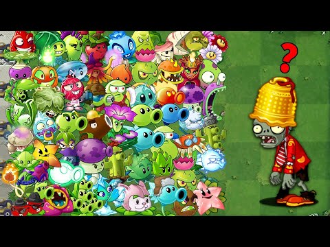 PVZ 2 - RANDOM Team Plants Power-Up! Vs Lunar Buckethead Zombie LEVEL10!
