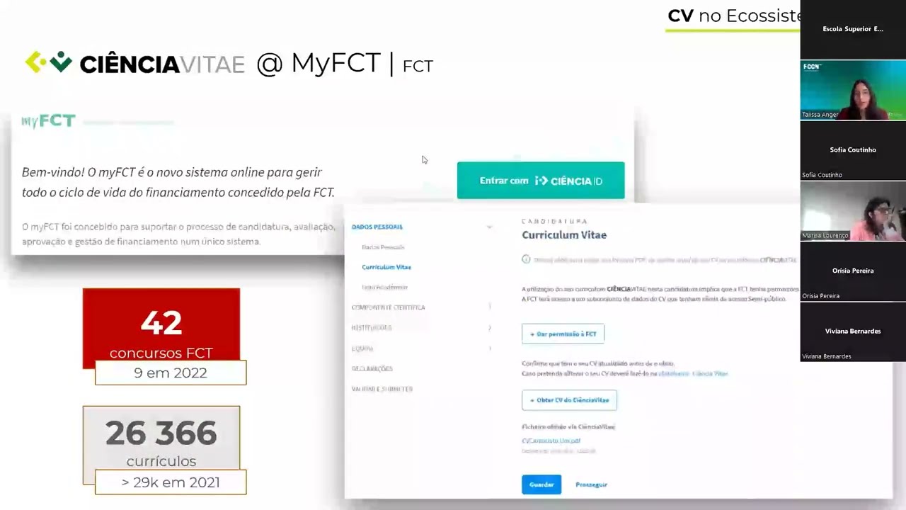 Webinar CIÊNCIAVITAE - Registar uma vez, Reutilizar múltiplas
