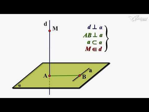 Teorema celor trei perpendiculare. Reciprocele teoremei.