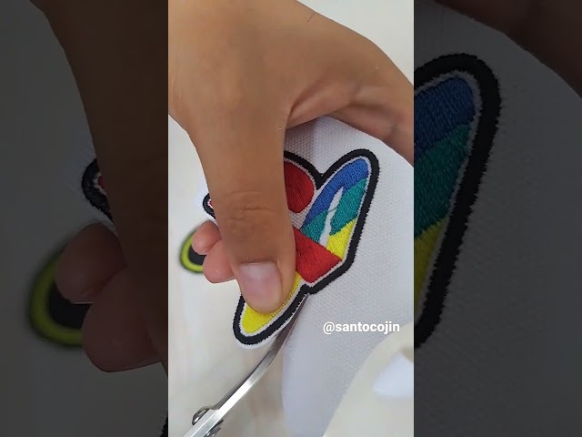 Vídeo relacionado con Insignia de fútbol de parche bordado de costura (estrellas)