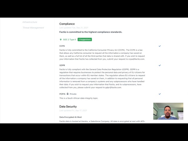 Trustpage product / service