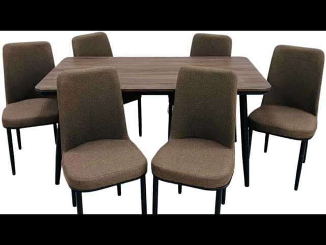 Brown dining table set 4,6,8 chairs