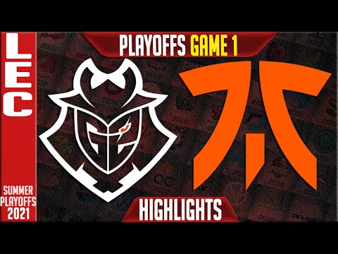G2 vs FNC Highlights Game 1 | LEC Playoffs Summer 2021 Round 3 | G2 Esports vs Fnatic G1