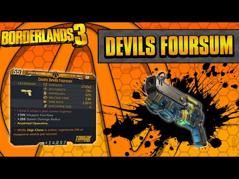 Borderlands 3 | Devils Foursum Legendary Weapon Guide (Triple Splash!)