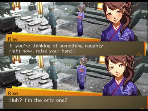 how many times does rise simp for yu in the persona 4 anime
