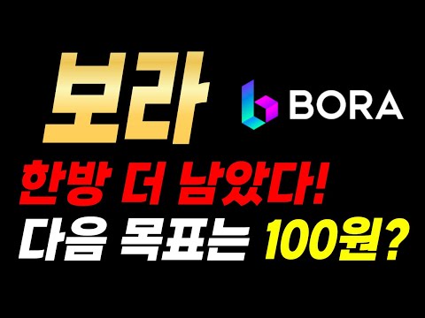 보라, 한방 더 남았다! 다음 목표는 100원?