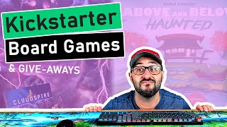 20 Crowdfunded Board Games | Cloudspire, Above and Below Haunted, Harakiri Souls of Yomi, Bad Karmas