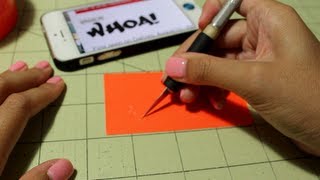 How to Cut Letters out of Duct tape