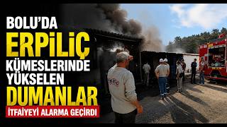  Erpiliç Kümeslerinde Yükselen Dumanlar İtfaiyeyi Alarma Geçirdi