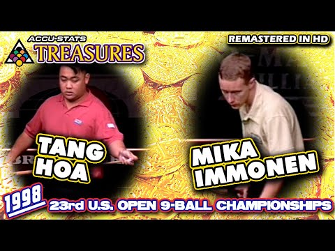 9-BALL: Mika IMMONEN vs Tang HOA - 1998 23rd U.S. OPEN 9-BALL CHAMPIONSHIPS SEMI FINALS