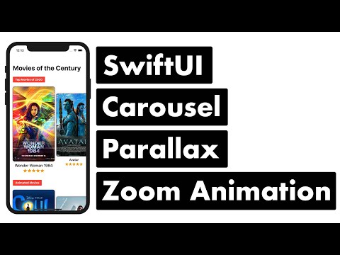 SwiftUI Movies Carousel Parallax Zoom Animation thumbnail
