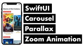 SwiftUI Movies Carousel Parallax Zoom Animation