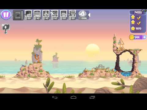 ANGRY BIRDS STELLA BEACH DAY{EPISODE 2} LEVEL 42 THREE STAR WALKTHROUGH
