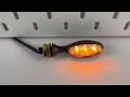 LED blinkry na motocykl univerzální – 3 LED, homologace ECE R50, 12 V, IP66, závit M10, 1 pár - Video Youtube