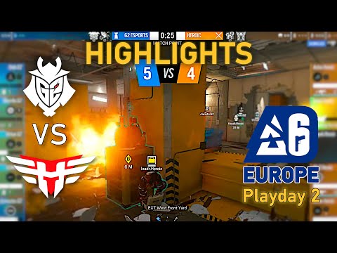 CRAZY GAME! New Heroic vs G2 - HIGHLIGHTS - Playday 2 - EUL 2023 Stage 2 - R6 Esport