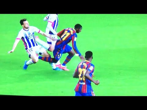 Oscar Plano red card vs Barcelona 05/04/21