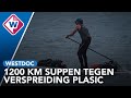 Suppen van de Alpen naar de Noordzee: Merijn Tinga strijdt tegen plastic - WESTDOC OMROEP WEST