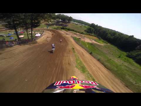 GoPro HD: Ken Roczen Lap 1 Moto 2 - Budds Creek MX Lucas Oil Pro Motocross Championship 2014