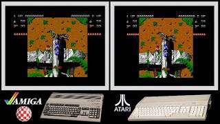 A500 vs Atari ST : IKARI WARRIORS (Side by side comparison)