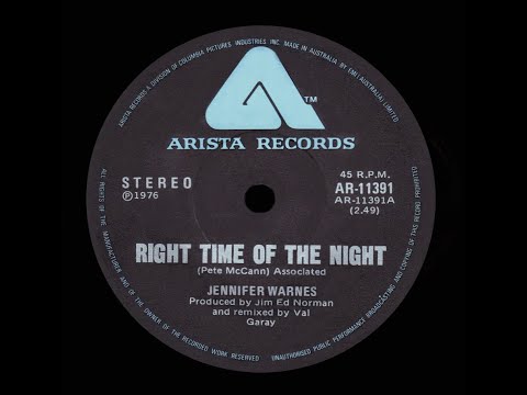 Right Time Of The Night – Jennifer Warnes (Original Stereo)