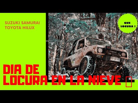 MANEJANDO en la NIEVE🥶 !! TERMINA en LOCURA 🤣🔥 Suzuki Samurai vs Toyota Hilux Vigo 4x4
