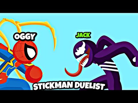 😂OGGY BECOMES SPIDERMAN AND FIGHT WITH VENOM JACK IN STICKMAN CLASH! (Stickman Funny Moments)