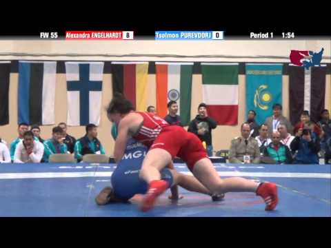 55 KG RR5 - Alexandra Engelhardt (GER) vs Tsolmon Purevdorj (MGL)