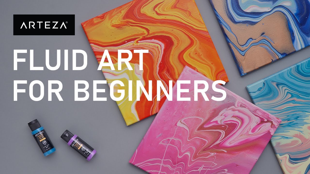 fluid art techniques for beginners by arteza