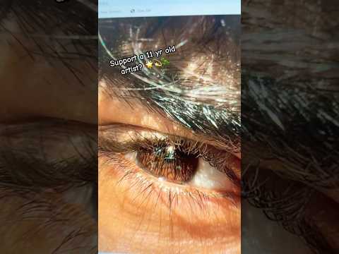 Support a 11 yr old artist 💫 #shorts #transition #tiktok #art #drawing #eyes #fyp #taylorswift