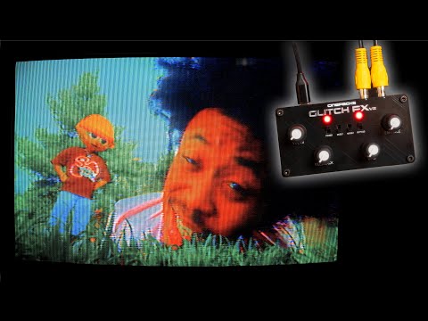 Glitch EFFECT using CRT TV & Video synth