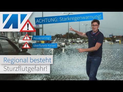 ⚠️⛈️Warnung: Schauer und Gewitter mit Starkregen bringen heute Überschwemmungen! Wetterchaos.
