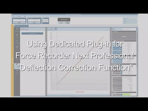 【Users Guide】Using Plug-in for Force Recorder Next Professional "Deflection Correction Function"
