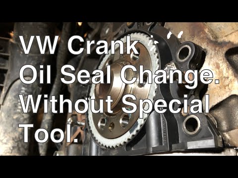 Volkswagen 1.6 TDI Crank Oil Seal replacement. Without special tools.
