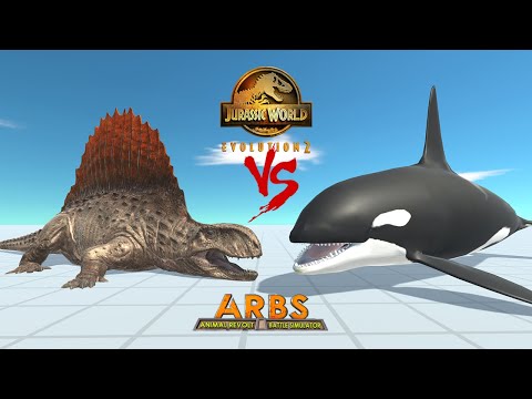(JWD) Dimetrodon VS ALL SEA MONSTER - Animal Revolt Battle Simulator New
