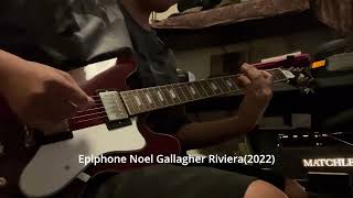 Video thumbnail for Epiphone / OASIS Noel Gallagher Riviera(2022)VS SuperNova(About 2004) by Alterna Kitchen