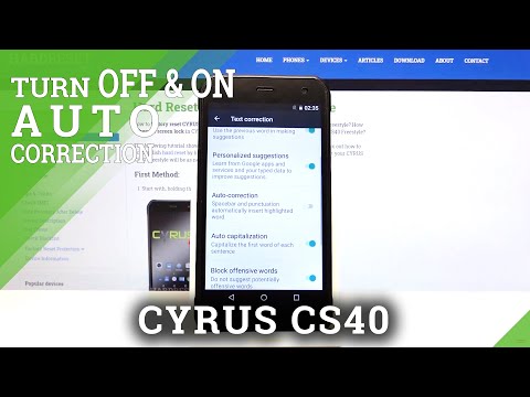 CYRUS CS40 and Text Auto-Correction – Keyboard Features