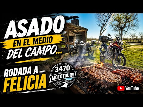 ASADO EN EL MEDIO DEL CAMPO. Rodada a Felicia.