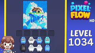 Pixel Flow Level 1034 Solution Walkthrough