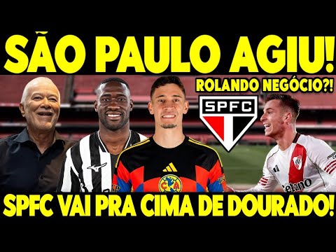 BOMBA NOS BASTIDORES! SPFC É ENVOLVIDO EM GRANDE NOVIDADE! SPFC CHEGA FORTE POR DOURADO