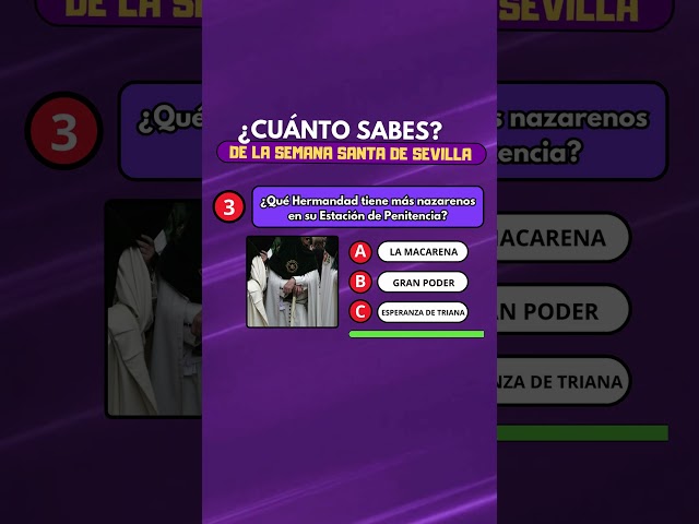 Vídeo relacionado con ¿Cuánto sabes de la Semana Santa de Sevilla?: ¿Sabrás contestar a las 120 preguntas sobre Hermandades, pasos, imágenes, bandas...?