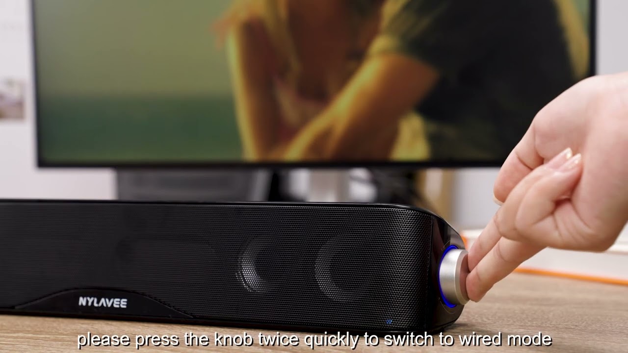 コンピューターサウンドバー - 有線/BT、USB電源、重低音 - SK100