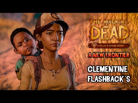 The Walking Dead A New Frontier Episode 1 ALL FLASHBACKS | Kenny, Jane, Clementine AJ y Wellington