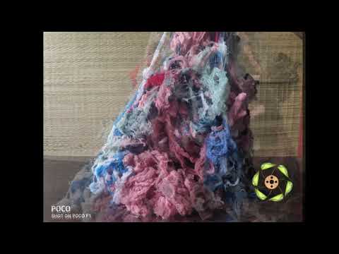 Bale colour color cotton yarn waste, for cleaning machine, s...