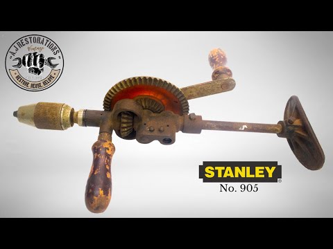 Vintage Stanley Engineers Drill No. 905 - Restoration.