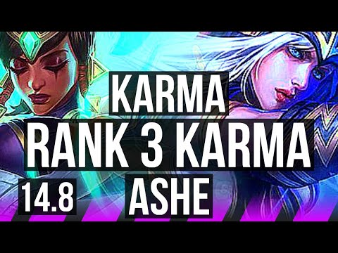 KARMA & Lux vs ASHE & Varus (SUP) | Rank 3 Karma, 23k DMG | BR Challenger | 14.8