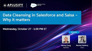 Data Cleansing in Salesforce and Salsa - Why it matters?